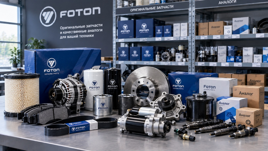Оригинальные и аналоговые запчасти для грузовой техники Foton