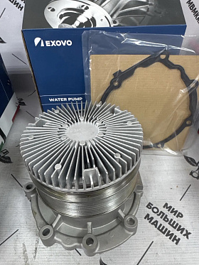 25138E EXOVO Насос системы охлаждения с электромагнитной муфтой, с прокладкой, MAN TGS / TGX Euro 6