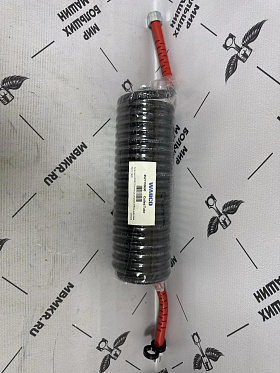 4527110600 WABCO Шланг пневматический витой (красный) болт М16х1.5/гайка M18x1,5 L=4000 мм